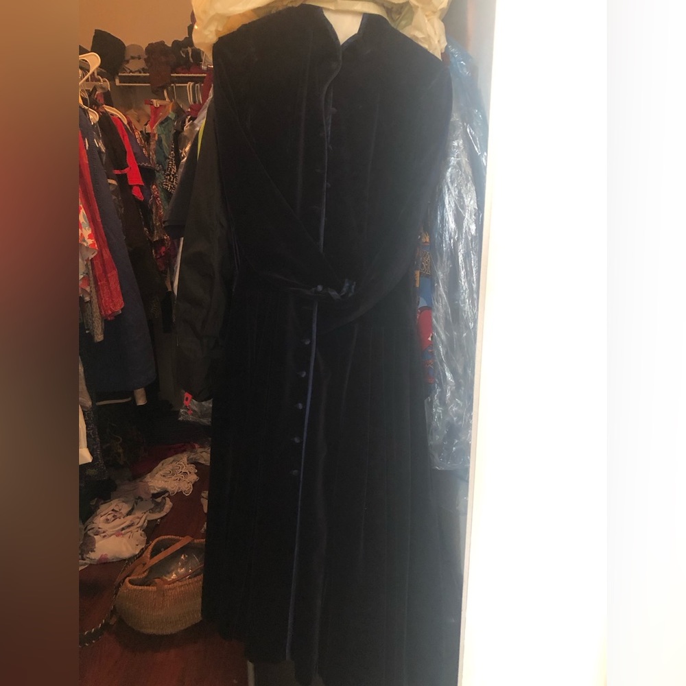 Laura Ashley Deep Navy Velvet